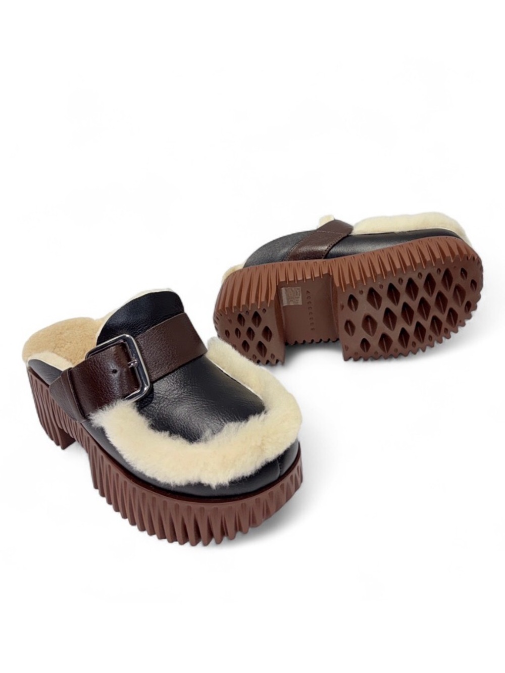 PLIA AMBER OREO heeled mules - Picture 6 of 7